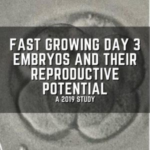 Fast growing day 3 embryos and their reproductive potential