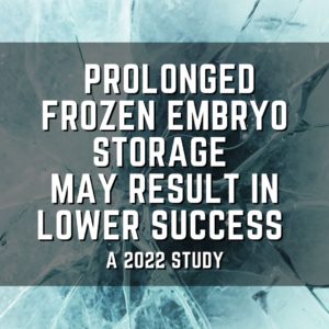 Prolonged frozen embryo storage may result in lower success