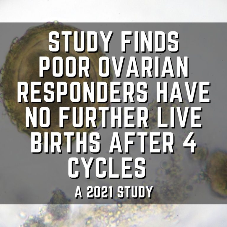 Study finds poor ovarian responders have no further live births after 4 cycles