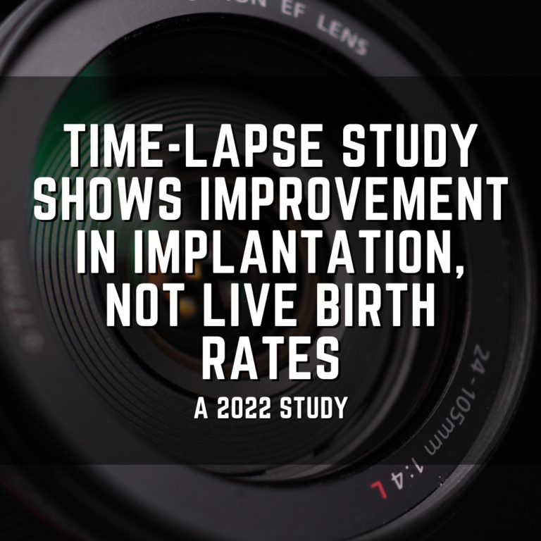 Time-lapse study shows improvement in implantation, not live birth rates