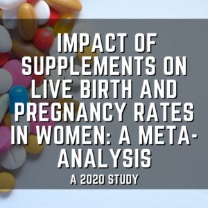 Impact of supplements on live birth and pregnancy rates in women: a meta-analysis