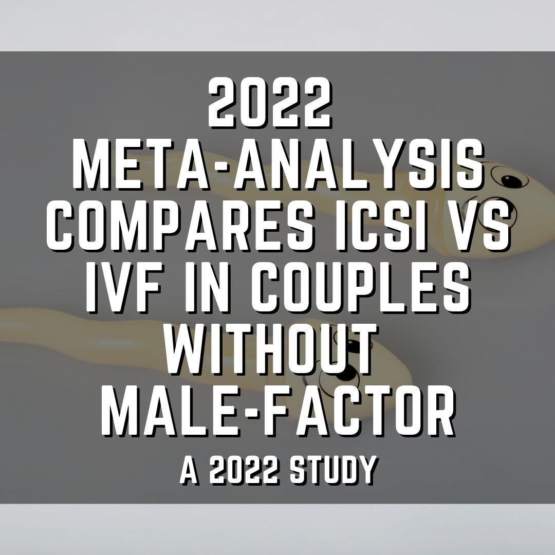 2022 meta-analysis compares ICSI vs IVF in couples without male-factor