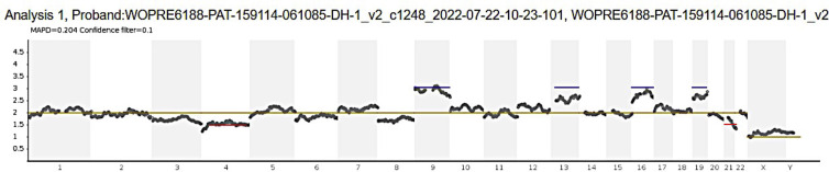 next generation sequencing results showing a chaotic embryo PGT-A
