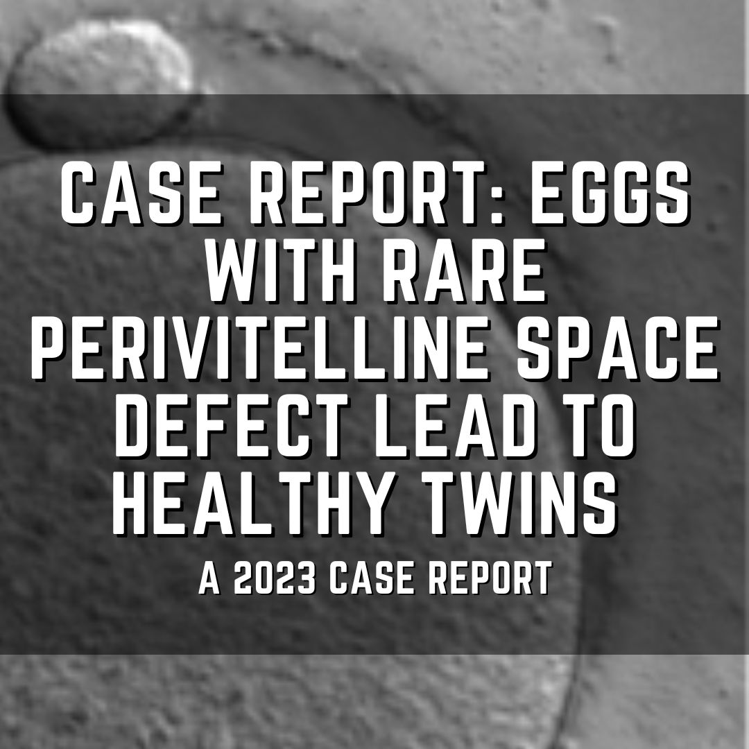 Case report: Eggs with rare perivitelline space defect lead to healthy twins