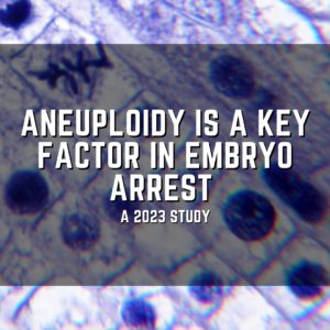 aneuploidy is a key factor in embryo arrest