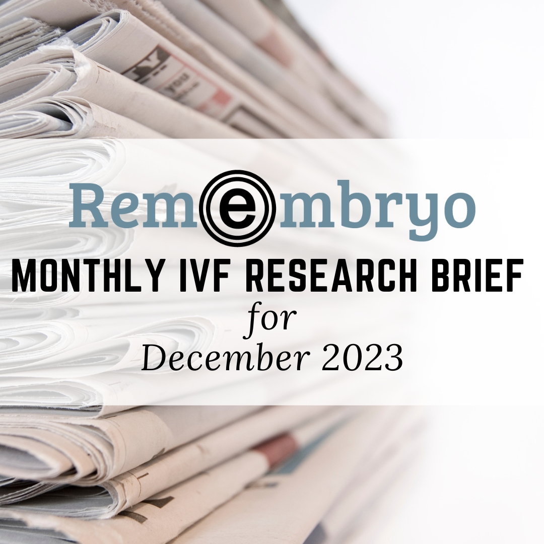 monhtly IVF research brief for December 2023