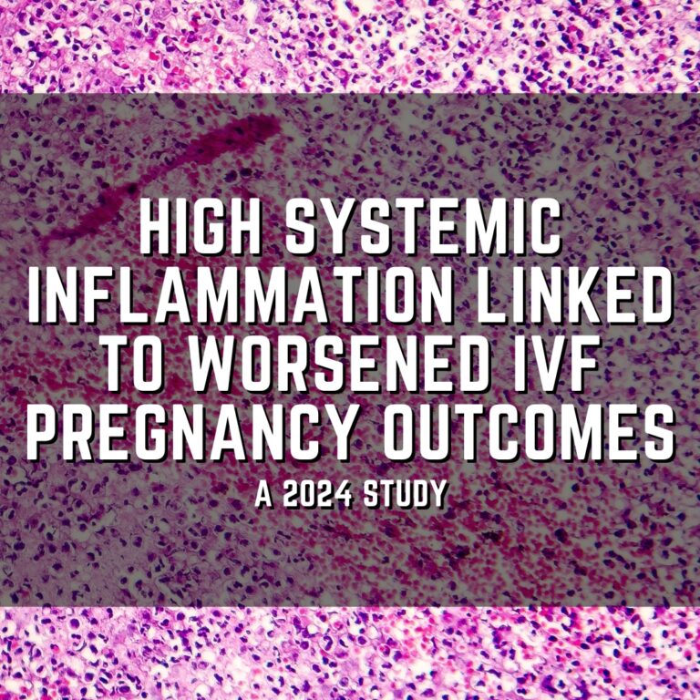 High systemic inflammation linked to worsened IVF pregnancy outcomes