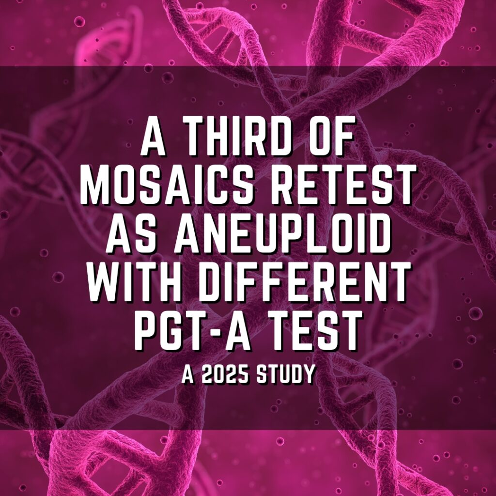 A third of mosaics retest as aneuploid with different PGT-A test