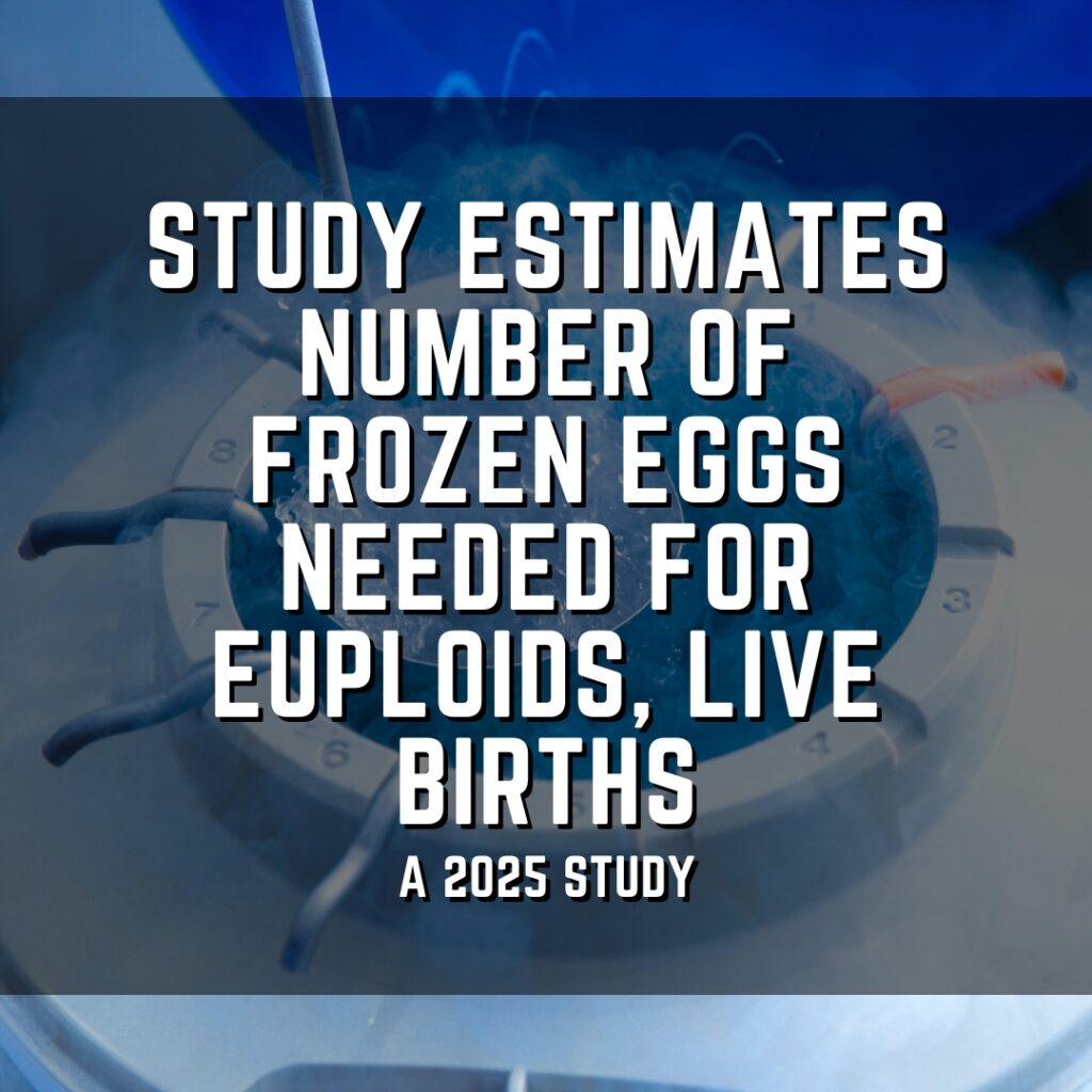 Study estimates number of frozen eggs needed for euploids, live births