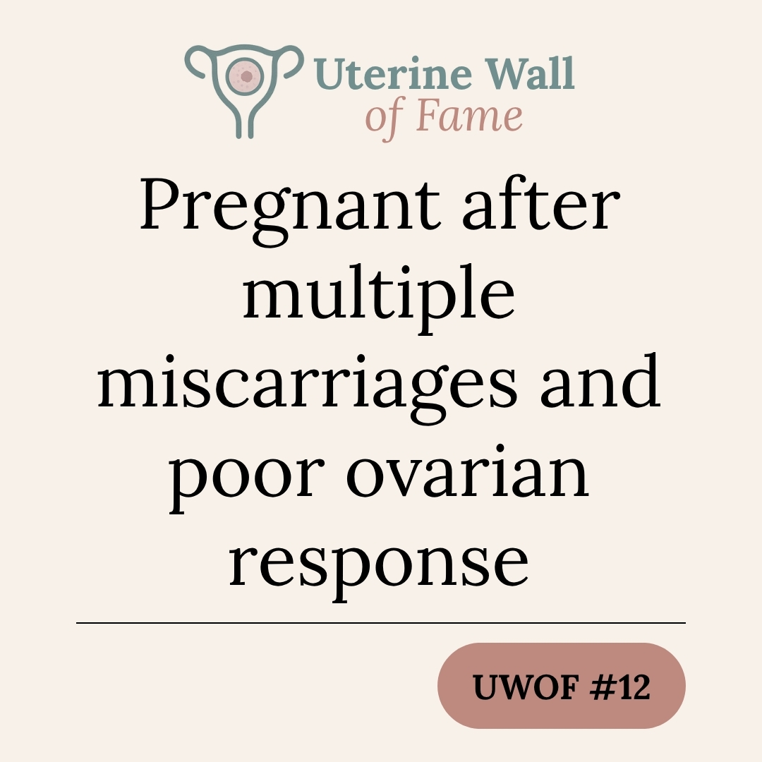 Pregnant after multiple miscarriages and poor ovarian response