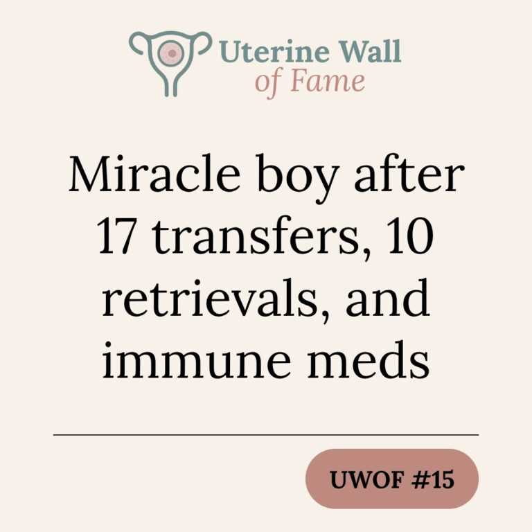 Miracle boy after 17 transfers, 10 retrievals, and immune meds