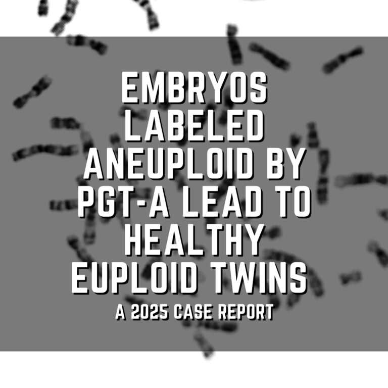 Embryos labeled aneuploid by PGT-A lead to healthy euploid twins