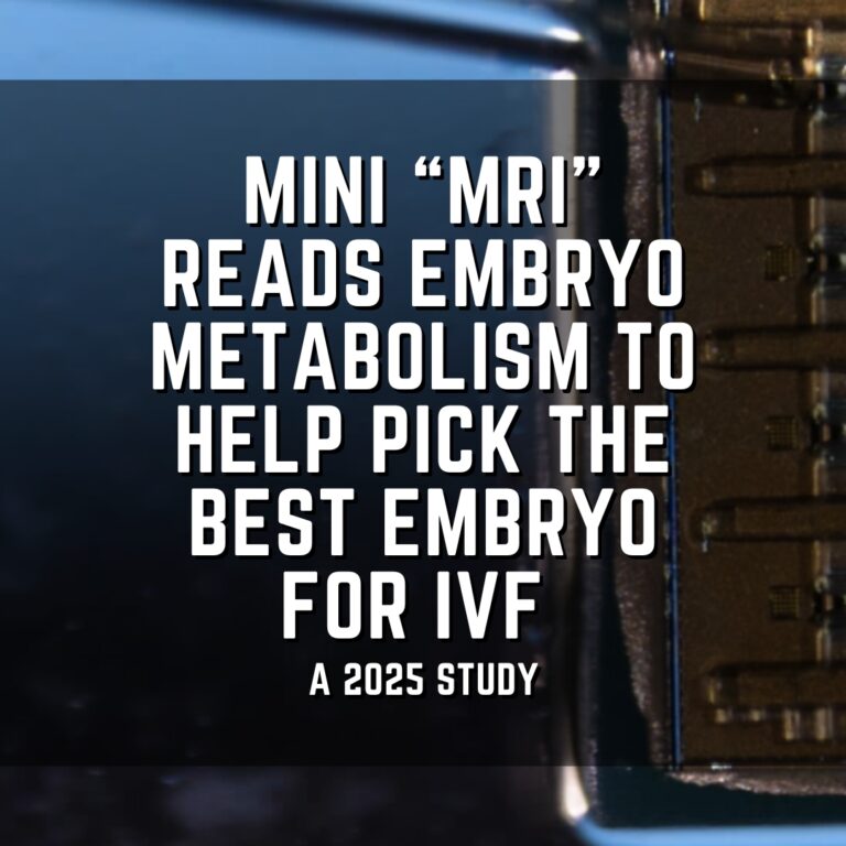 Mini “MRI” reads embryo metabolism to help pick the best embryo for IVF