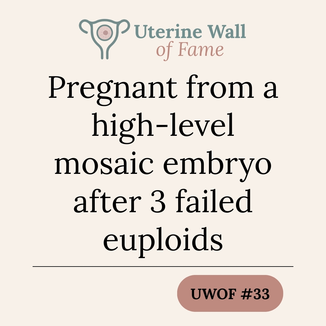 Pregnant from a high-level mosaic embryo after 3 failed euploids