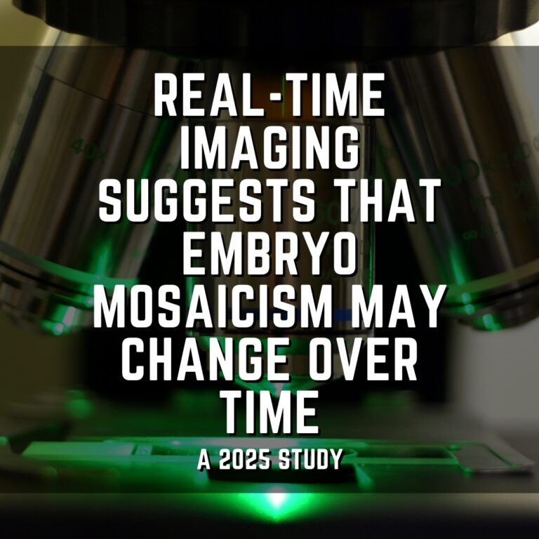 Real-time imaging suggests that embryo mosaicism may change over time