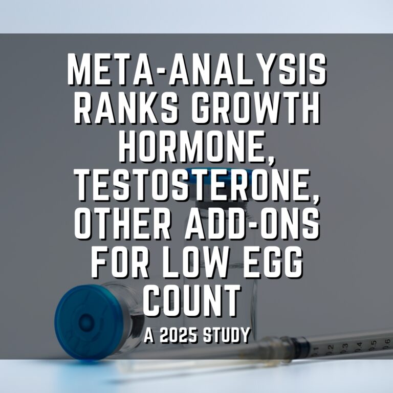 Meta-analysis ranks growth hormone, testosterone, other add-ons for low egg count