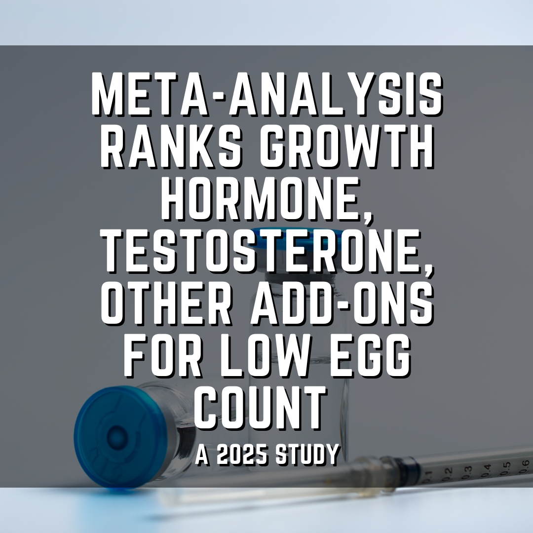Meta-analysis ranks growth hormone, testosterone, other add-ons for low egg count