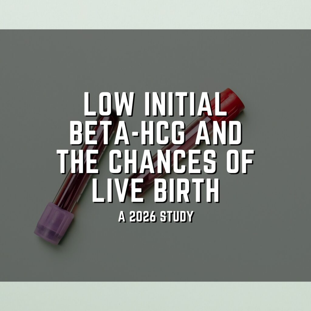 Low initial beta-hCG and the chances of live birth